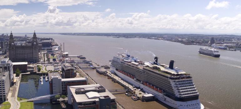 Celebrity Apex arrives in Southampton, September 2020