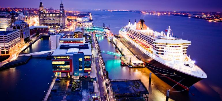 Proud Mary: Cunard’s QM2 on a previous visit to its “spiritual home” of Liverpool