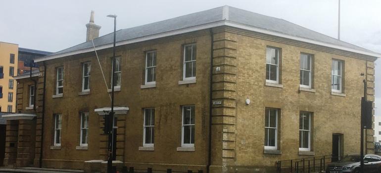 Refurbished Southampton port building Pilgrim House