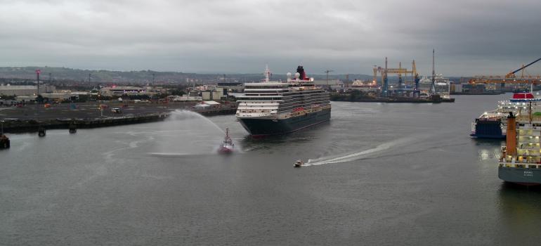 Queen Elizabeth, Belfast's 1,000th cruise ship