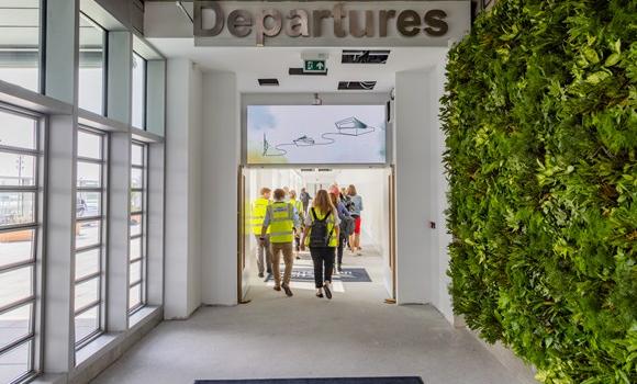 New sustainable cruise terminal opens in Portsmouth UK (Image at LateCruiseNews.com - August 2023)