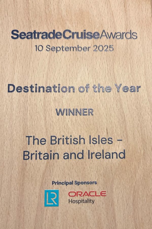 British Isles named Destination of the Year 2025  (Image at LateCruiseNews.com - September 2025)