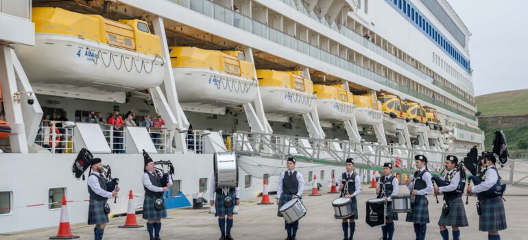 Aberdeen , Scotland, Wednesday, 15 July  2026 

TWO crouise ships arrive at Aberdeen South Harbour, Port of Aberdeen

Picture by Michal Wachucik/Abermedia